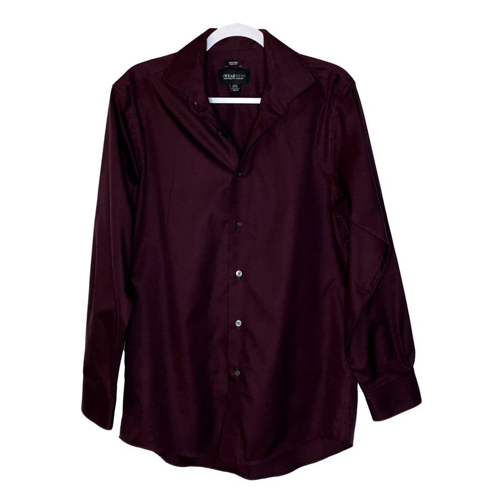 Awearness Kenneth Cole Slim Non Iron Dress Shirt